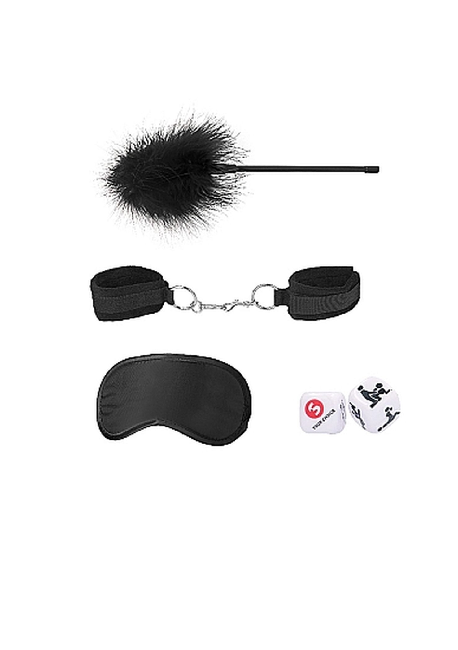 Ouch! introductory bondage kit #2 - black - Zestaw BDSM
