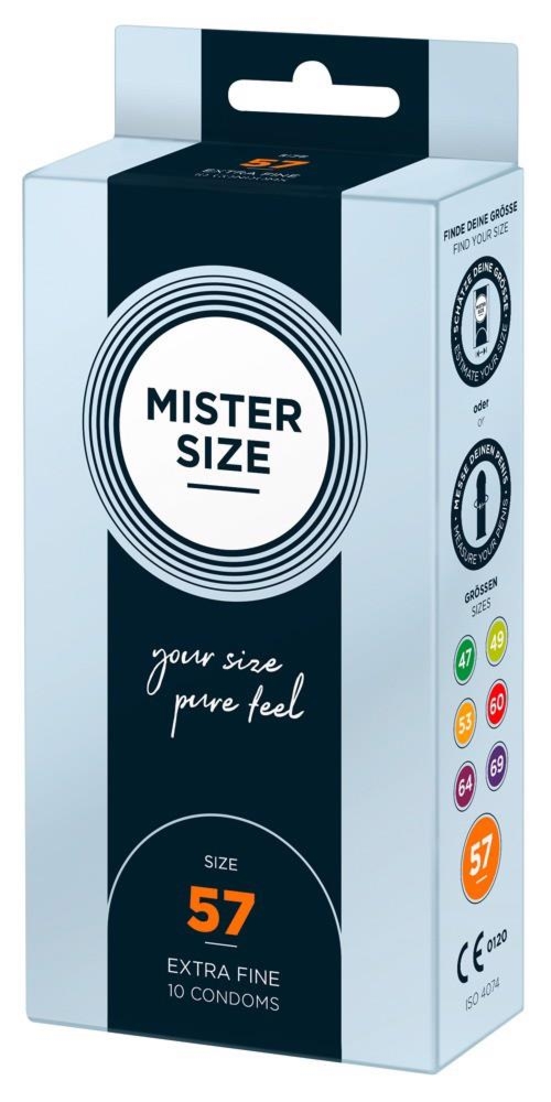 Mister Size 57Mm Pack Of 10 - Prezerwatywy