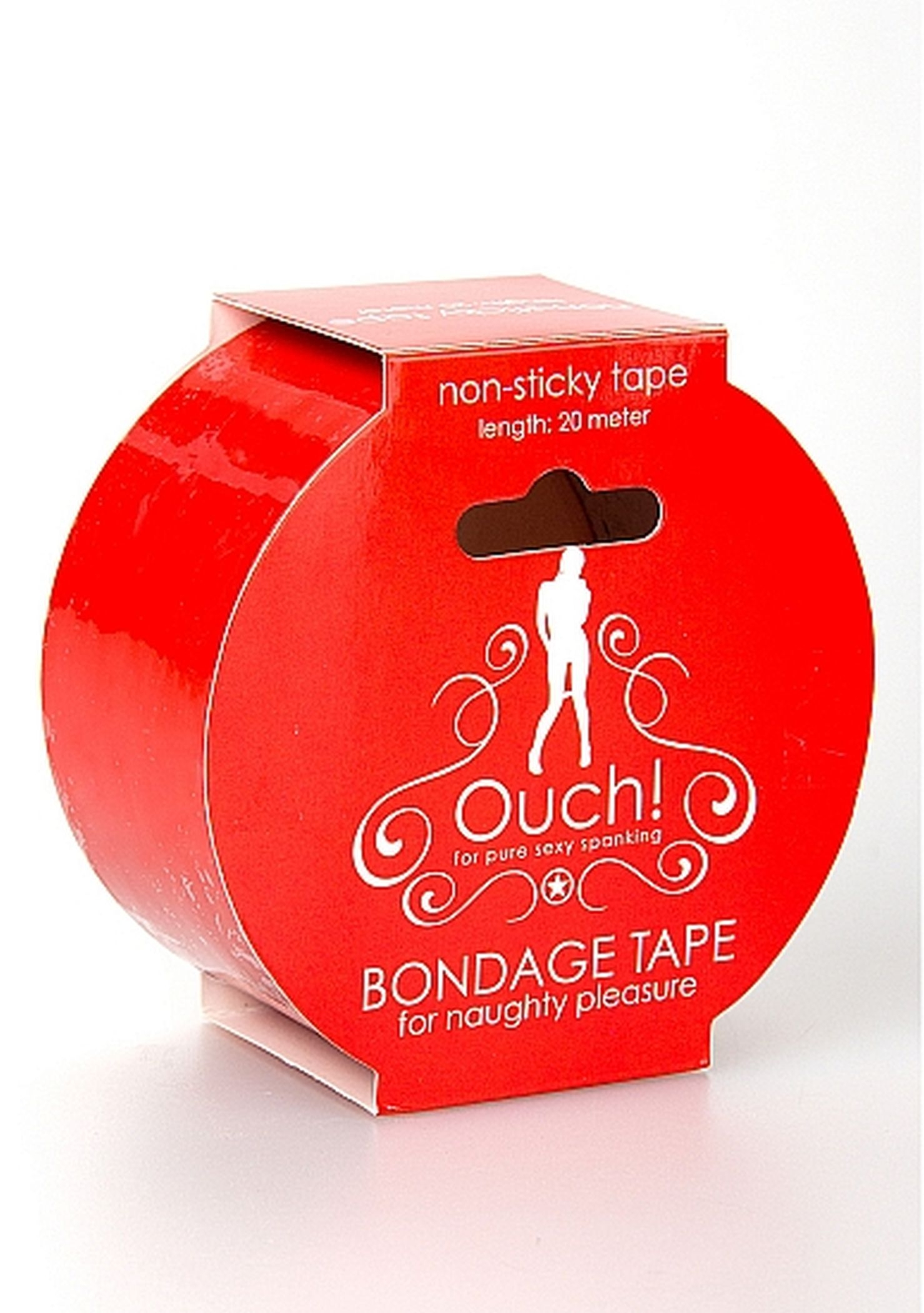 Ouch! Bondage Tape Red - Taśma do krępowania