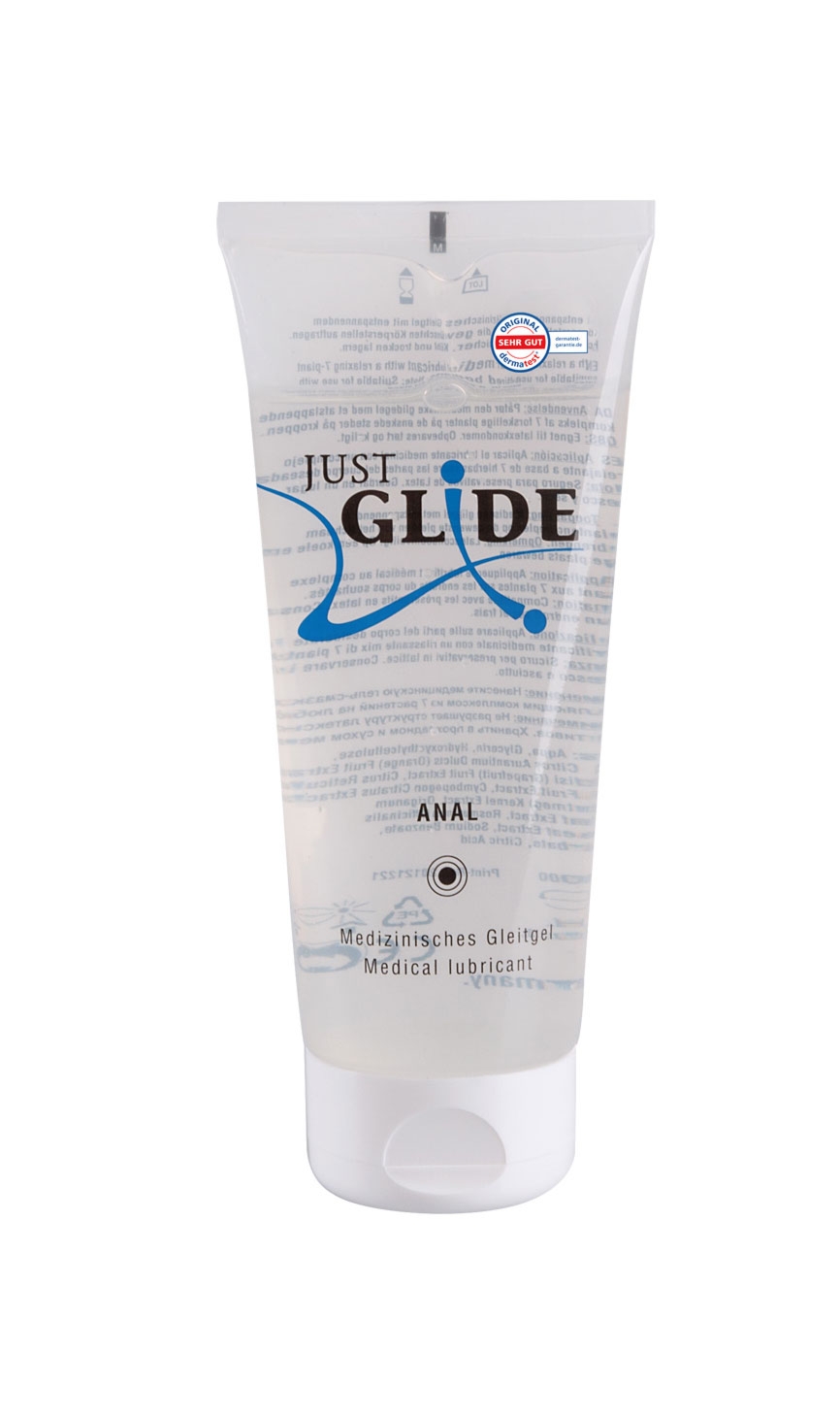 Just Glide Anal 200ml - Lubrykant analny na bazie wody