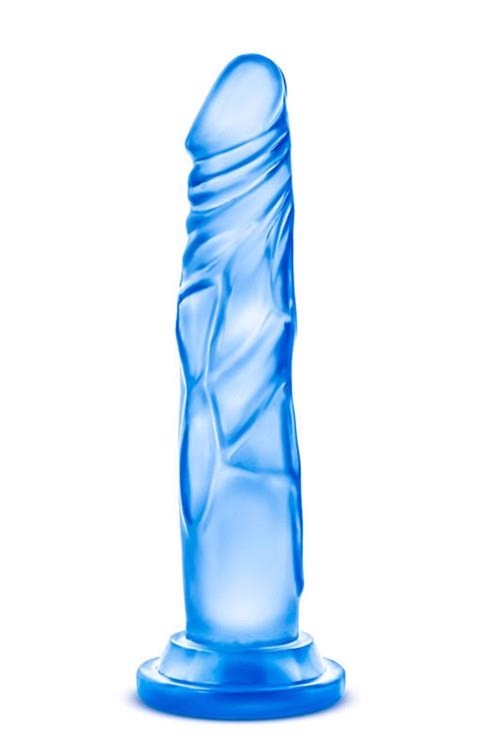 B Yours Sweet N Hard 5 Blue - Dildo klasyczne na przyssawce, Niebieski