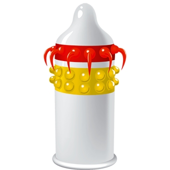 EGZO Lucky Dude - Prezerwatywa 1szt ze specjalnymi wypustkami EGZO Lucky Dude - Prezerwatywa 1szt ze specjalnymi wypustkami