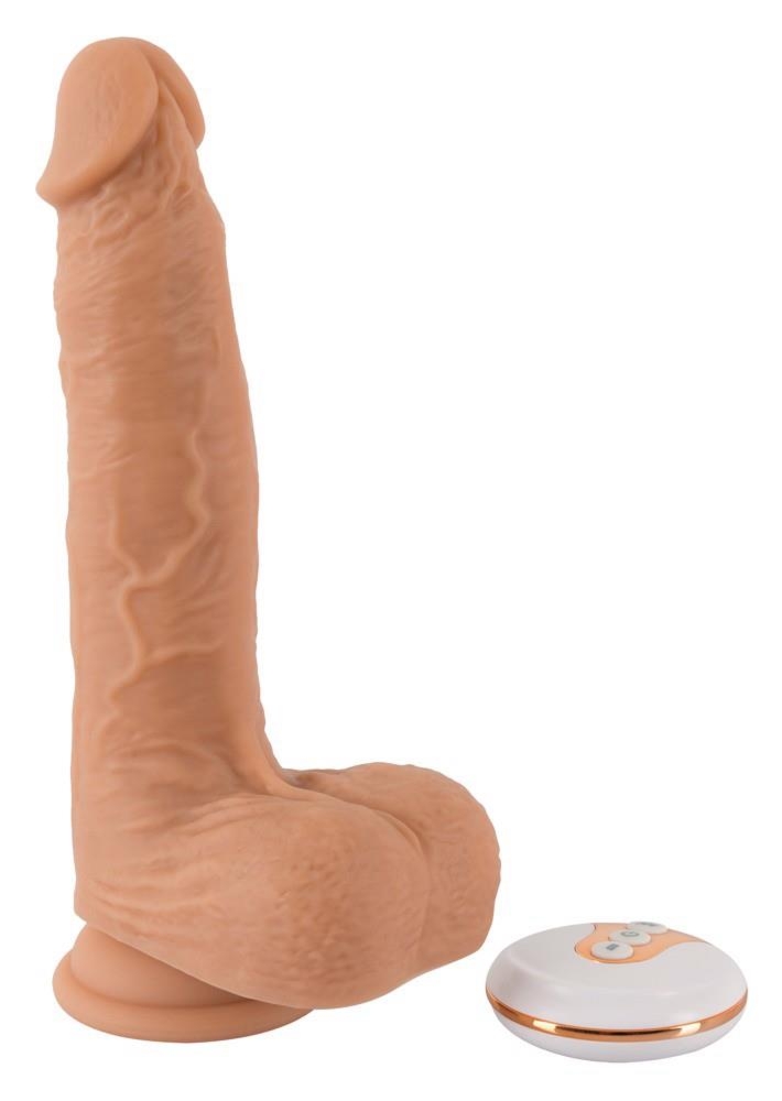 You2Toys Natural Thrusting Vibe - Dildo z pulsacją i pilotem na przyssawce