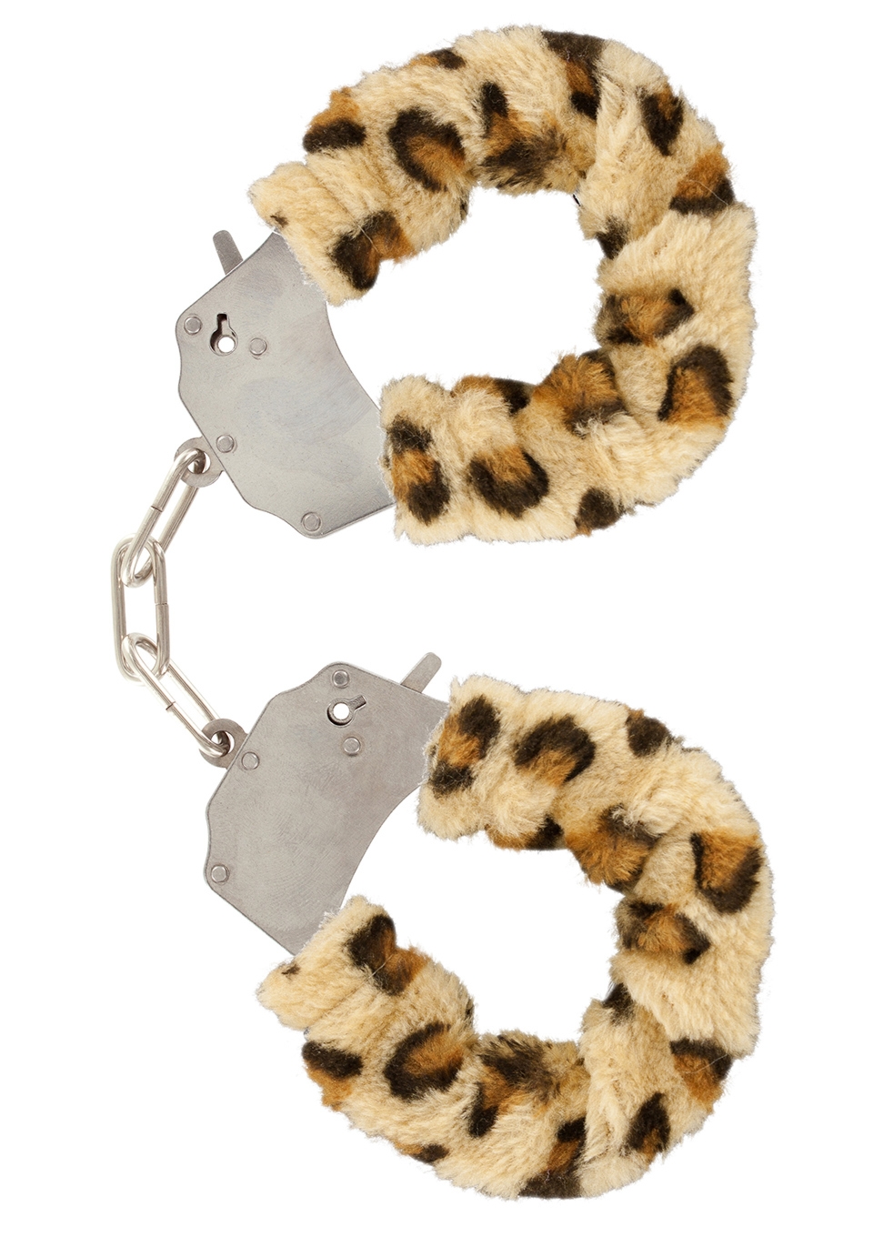 ToyJoy Furry Fun Cuffs Leopard Plush - Kajdanki z futerkiem, panterka