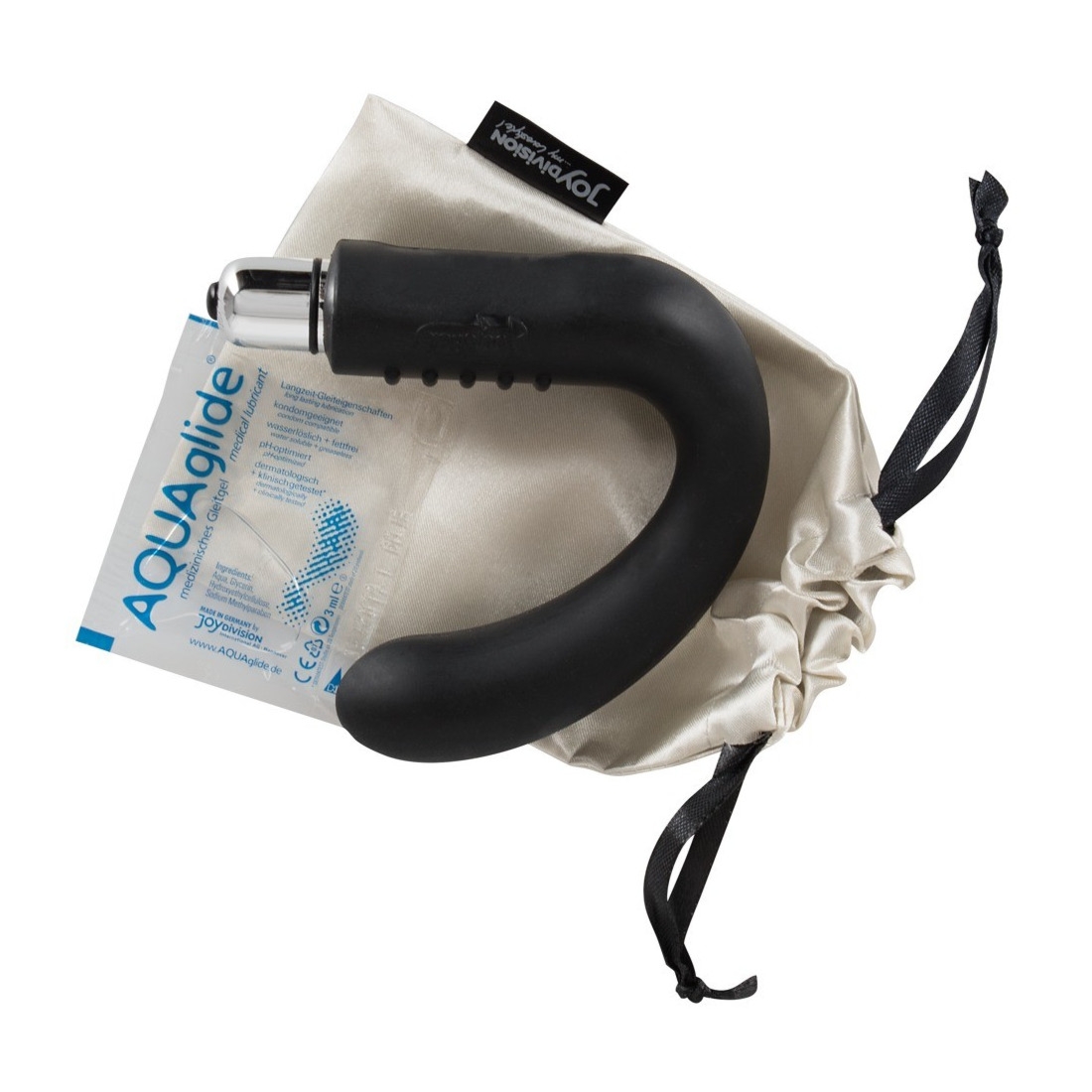 JoyDivision Joystick Prostata Booster, Black - Wibrujący masażer prostaty
