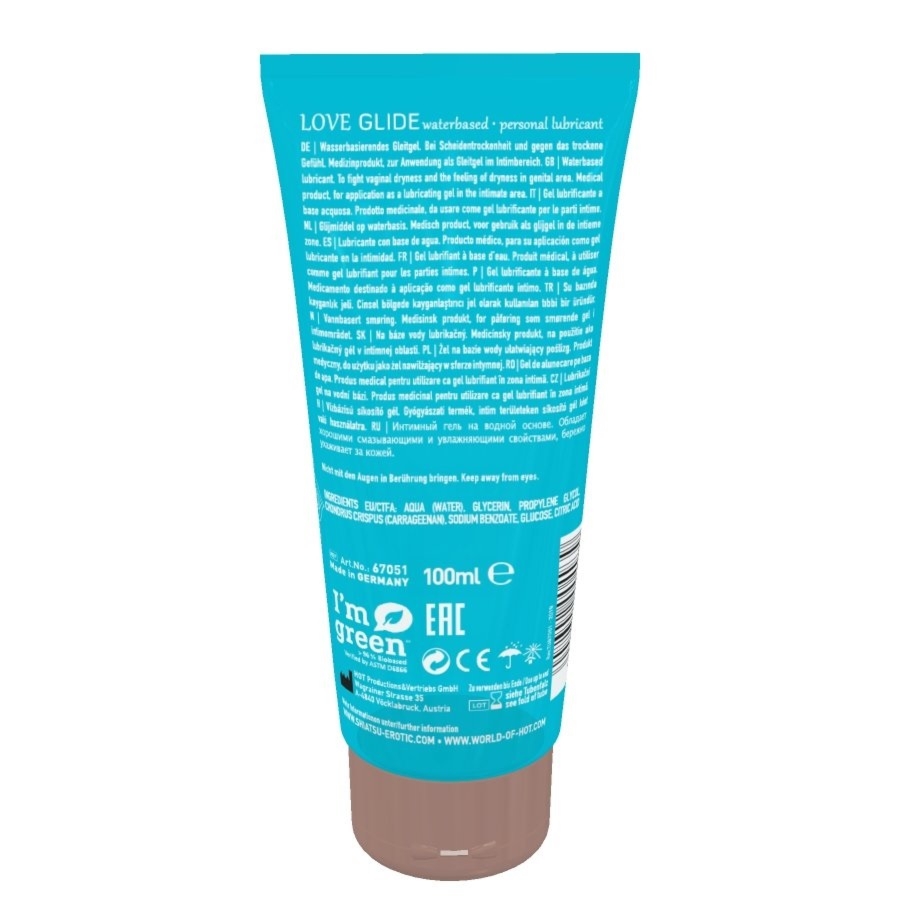 HOT Shiatsu Love Glide Waterbased 100Ml - Lubrykant na bazie wody
