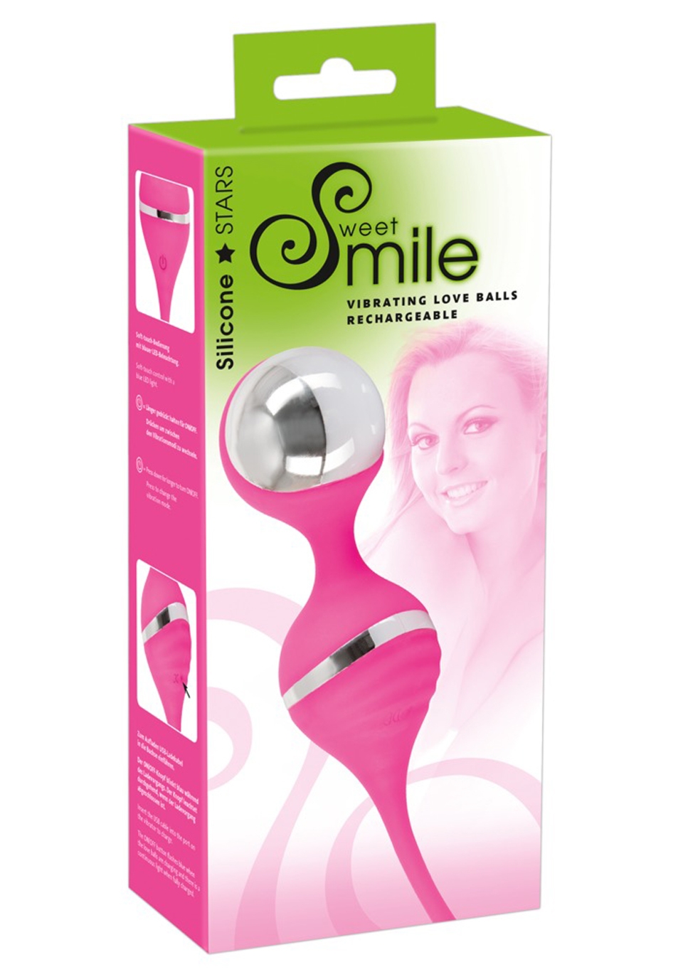 Sweet Smile Smile Vibrating Love - Wibrujące kulki gejszy