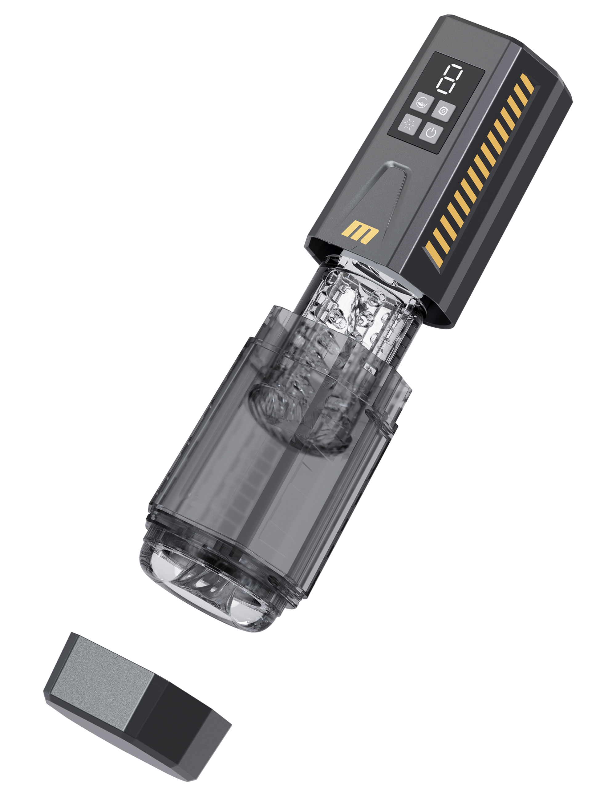 Blush Spinmaster Pro Grey - Masturbator automatyczny, z funkcją rotacji