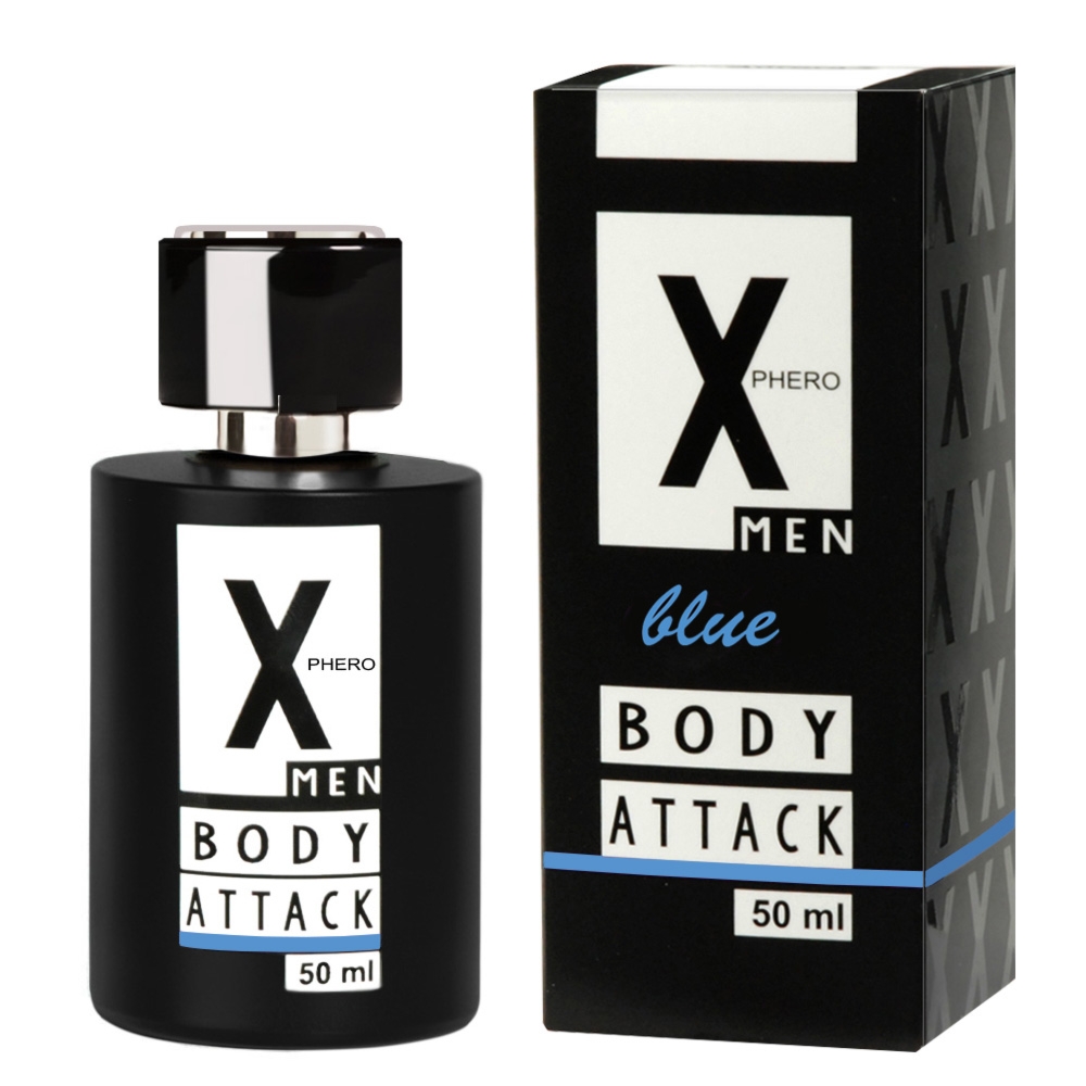Aurora cosmetics X-Phero Body Attack Blue for men - feromony męskie Wariant/Rozmiar: 50 ml