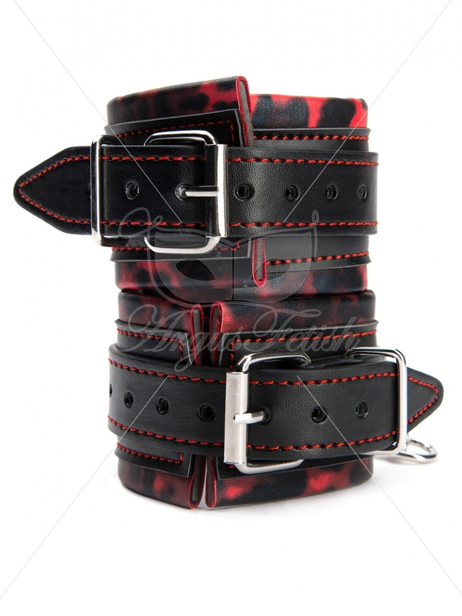 ARGUS Leopard Wrist Cuffs - Kajdanki na ręce
