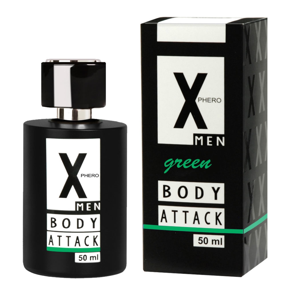 Aurora cosmetics X-Phero Body Attack Green for men - feromony męskie Wariant/Rozmiar: 50 ml