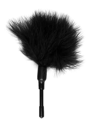 Easy Toys Small Tickler Black - Piórko do łaskotania, czarne