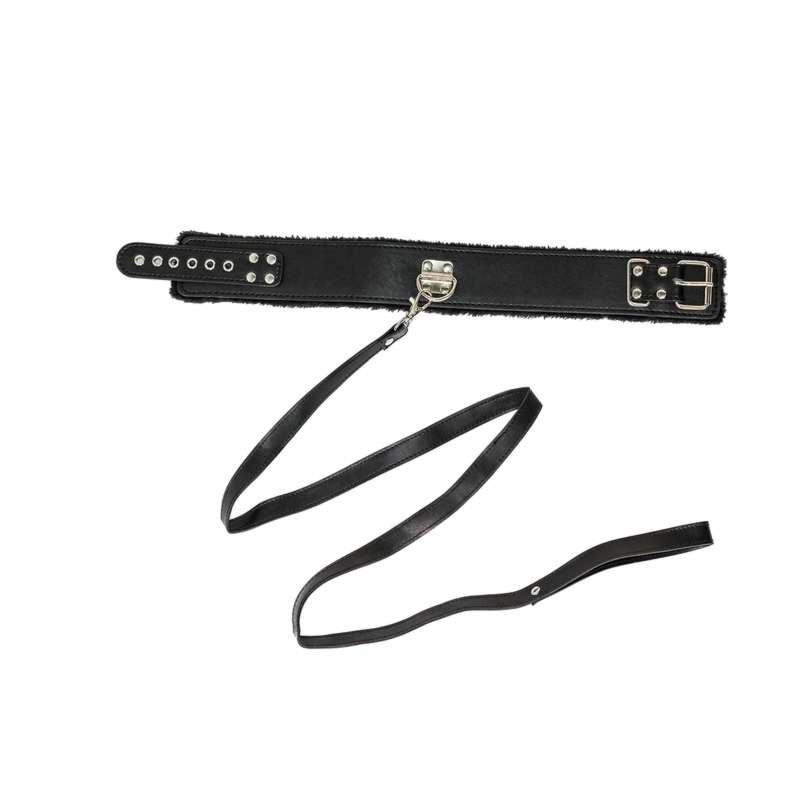 Lola Games The Collar Party Hard Circus Black - Obroża ze smyczą, czarna Lola Games The Collar Party Hard Circus Black - Obroża ze smyczą, czarna