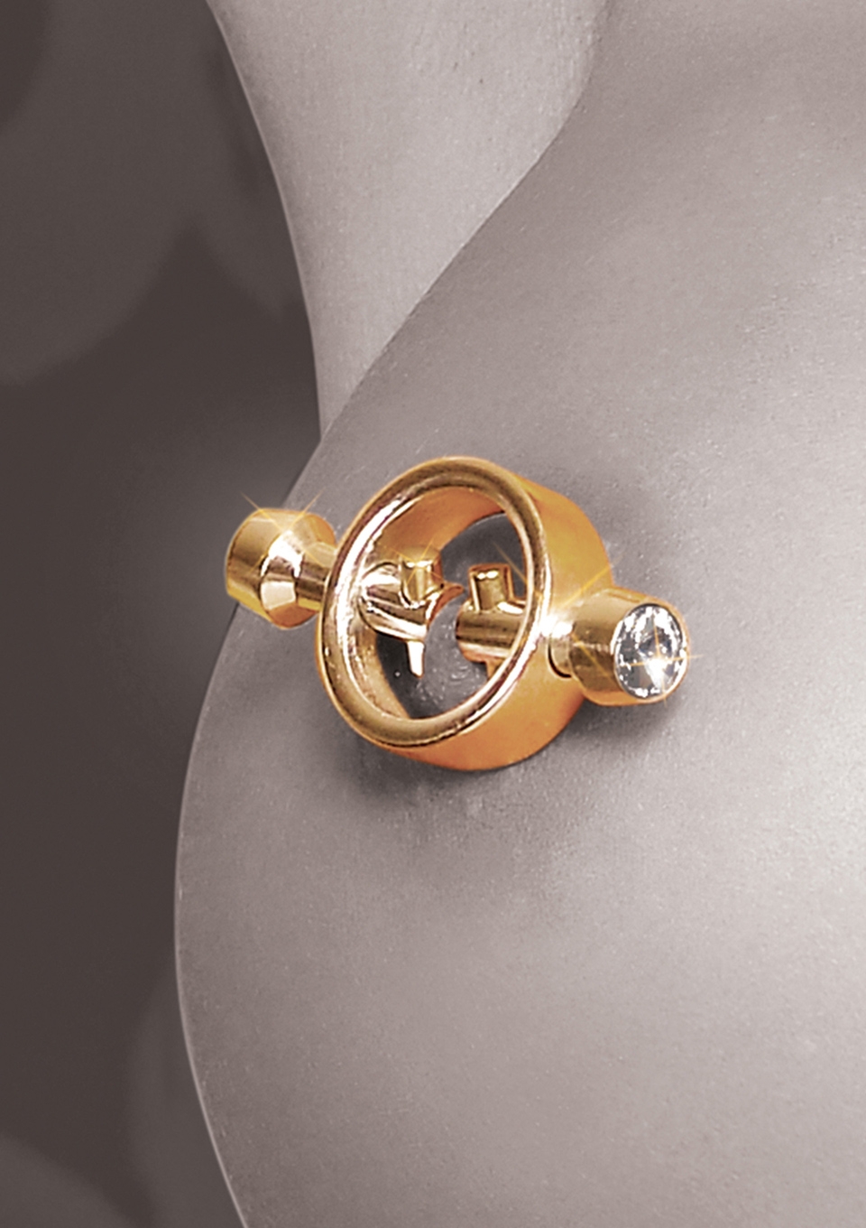 Fetish Fantasy Gold Magnetic Nipple Clamps - Zaciski na sutki