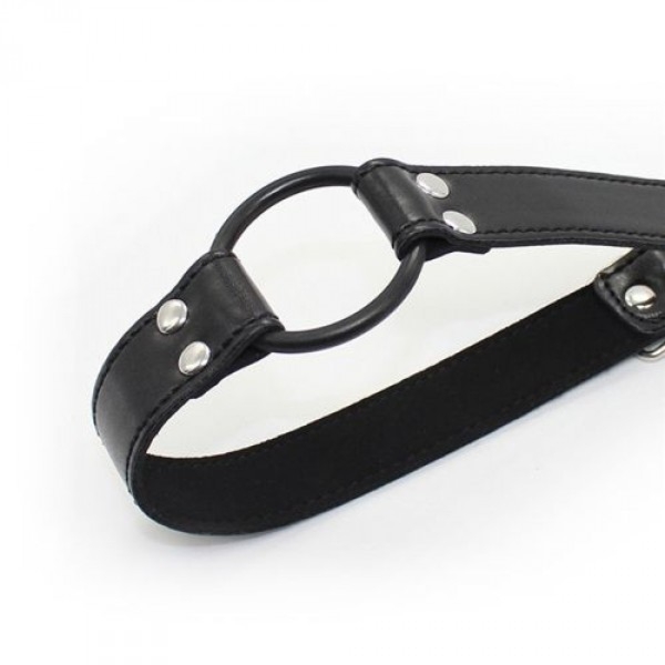 Toyz4Lovers knebel easy belt ring gag (nero) - Knebel z krążkiem