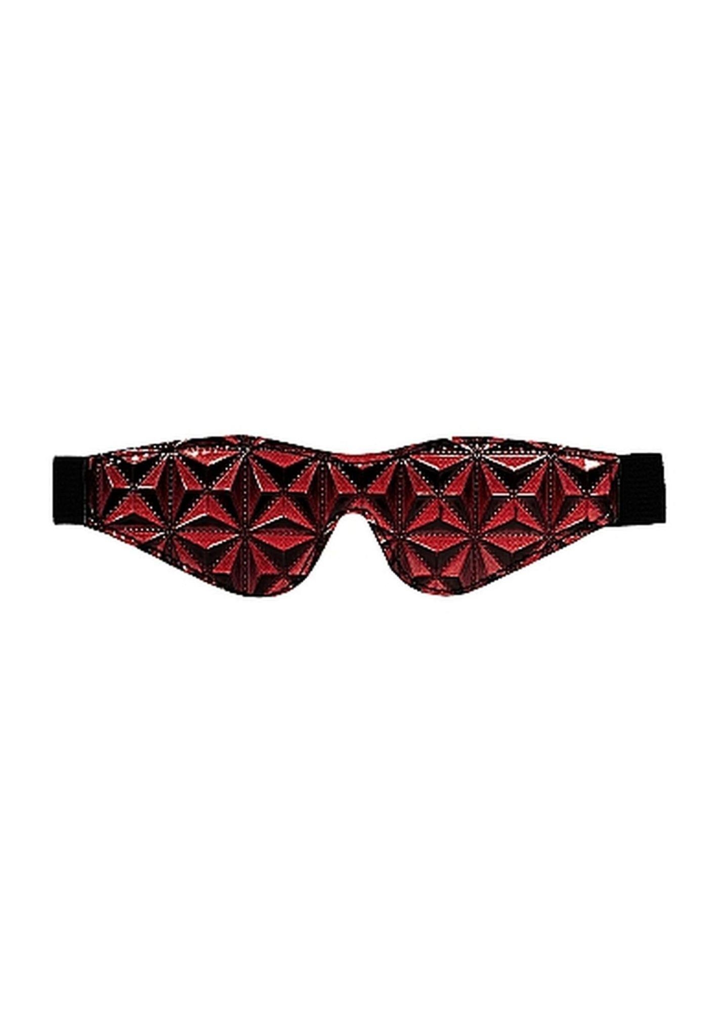 Ouch! Luxury Eye Mask Burgundy - Maska na oczy