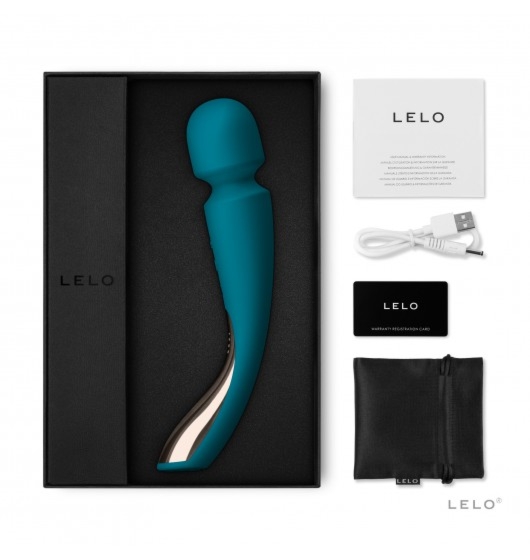 Lelo Smart Wand 2 Medium Ocean Blue - wibratory wand, niebieski