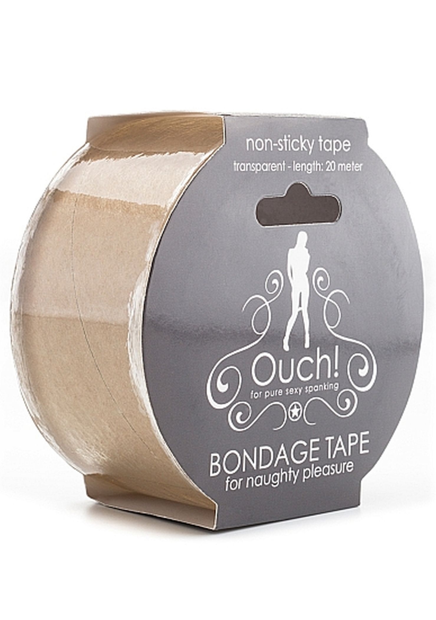 Ouch! Bondage Tape Transparent - Taśma do krępowania Przezroczysty