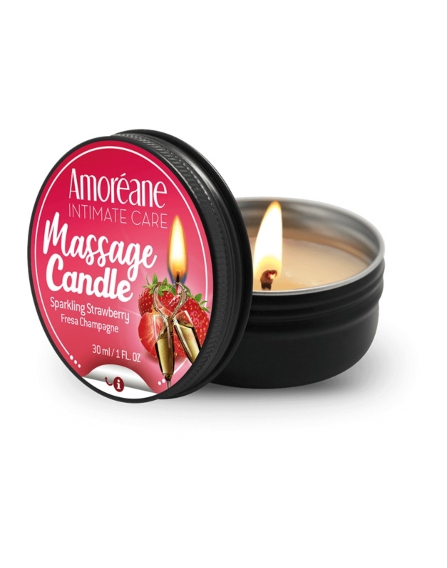 Cnex Massage Candle Sparkling Strawberry 30Ml - świeca do masażu