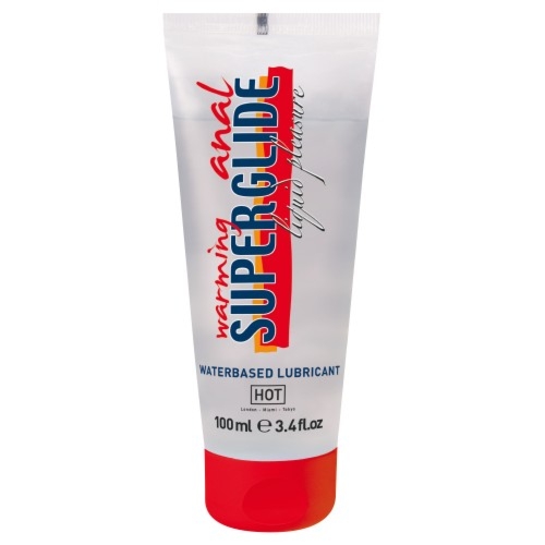 HOT Anal Superglide Warming 100Ml - Lubrykant analny na bazie wody