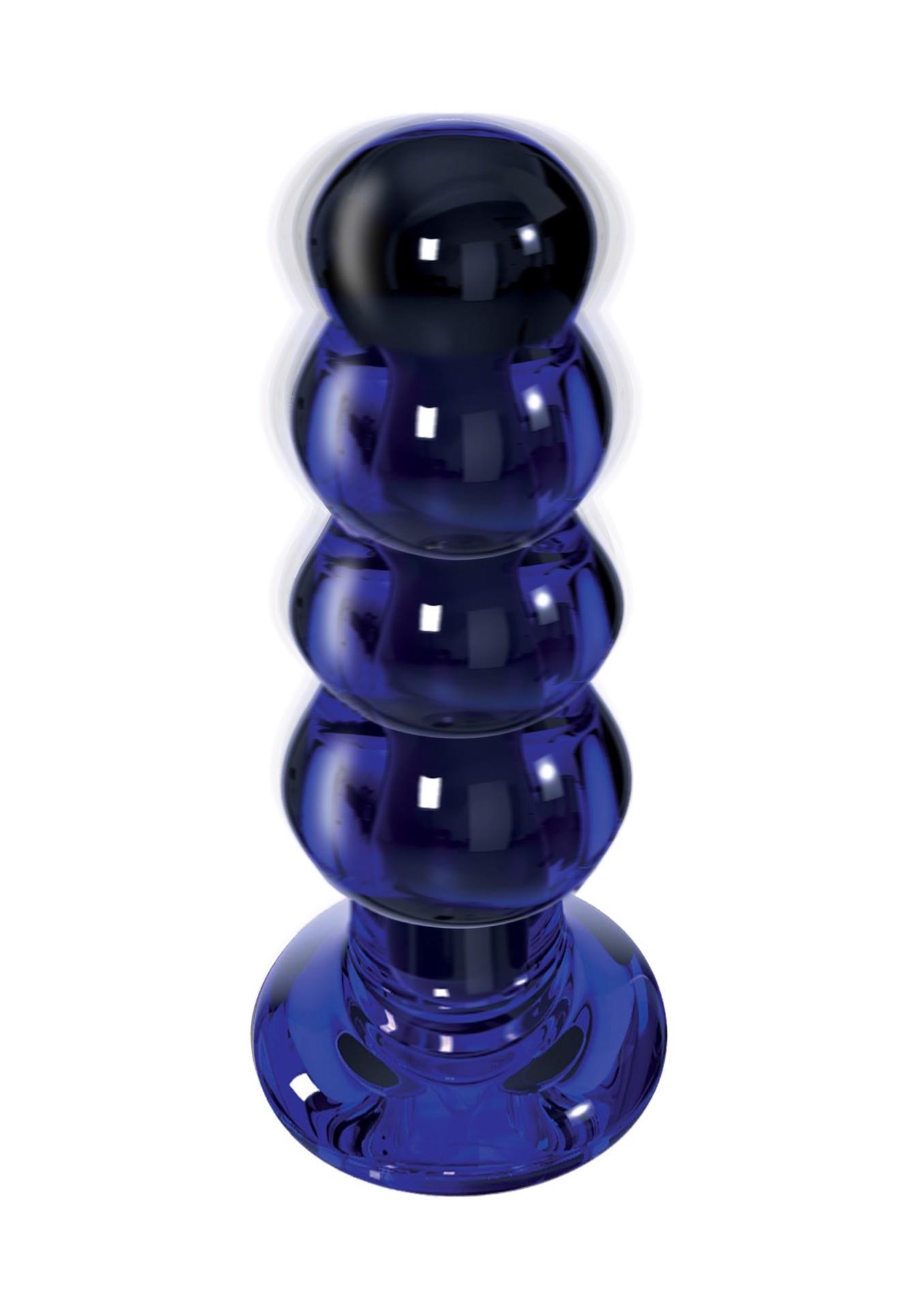 TOYJOY The Radiant Glass Buttplug Blue - Szklany korek analny