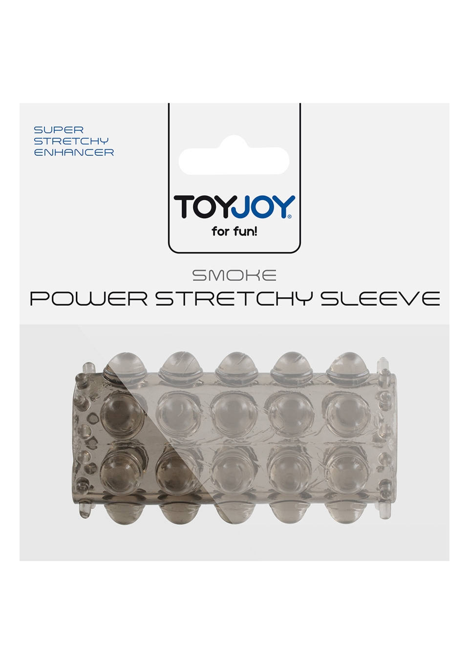 ToyJoy Power Stretchy Sleeve Smoke - Nakładka na penisa, szara