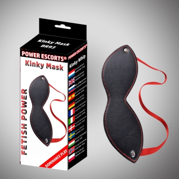 Power Escorts Kinky Mask Black Mask - Opaska na oczy