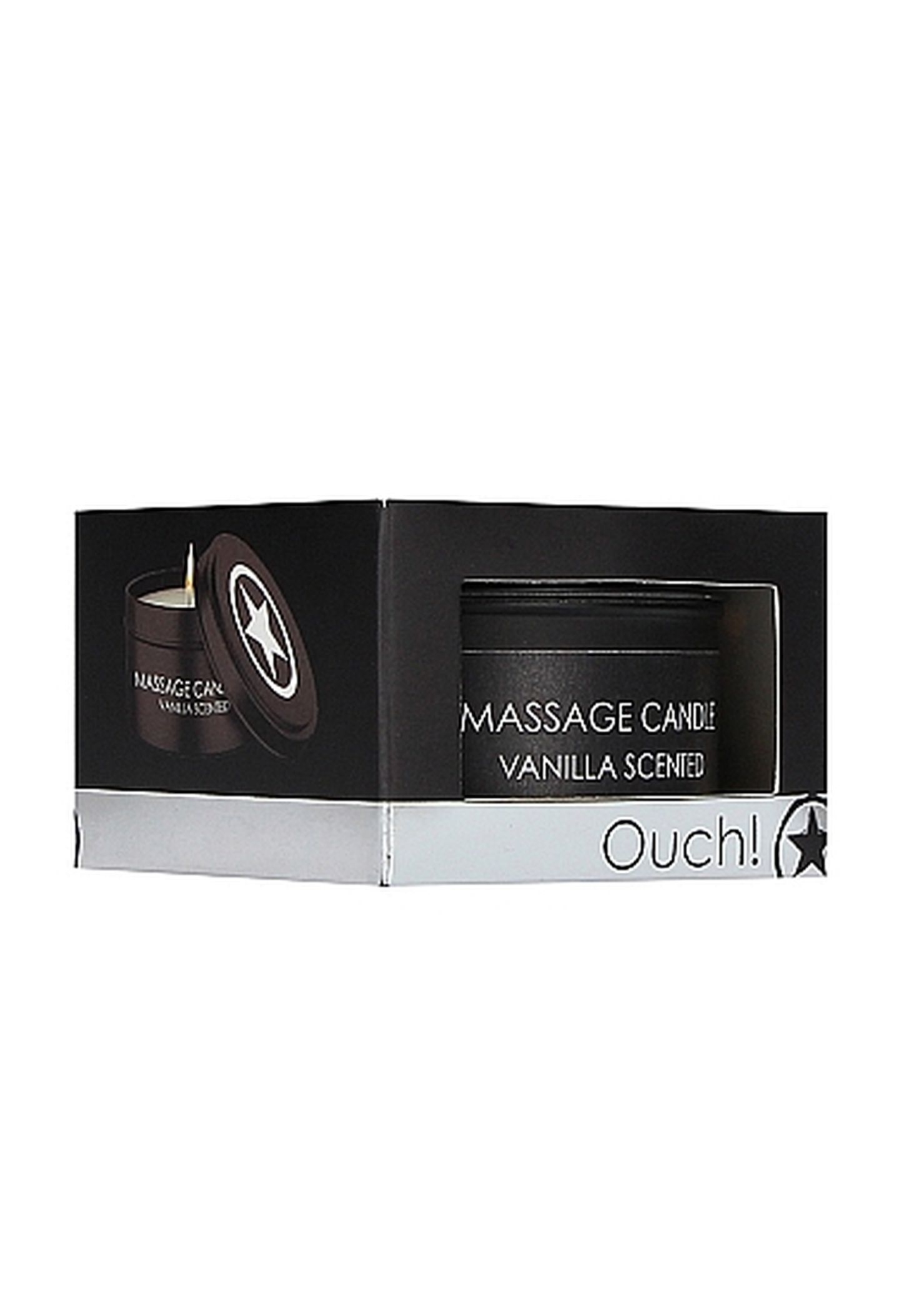 Ouch! Massage Candle Vanilla Scented - Świeca do masażu, waniliowa