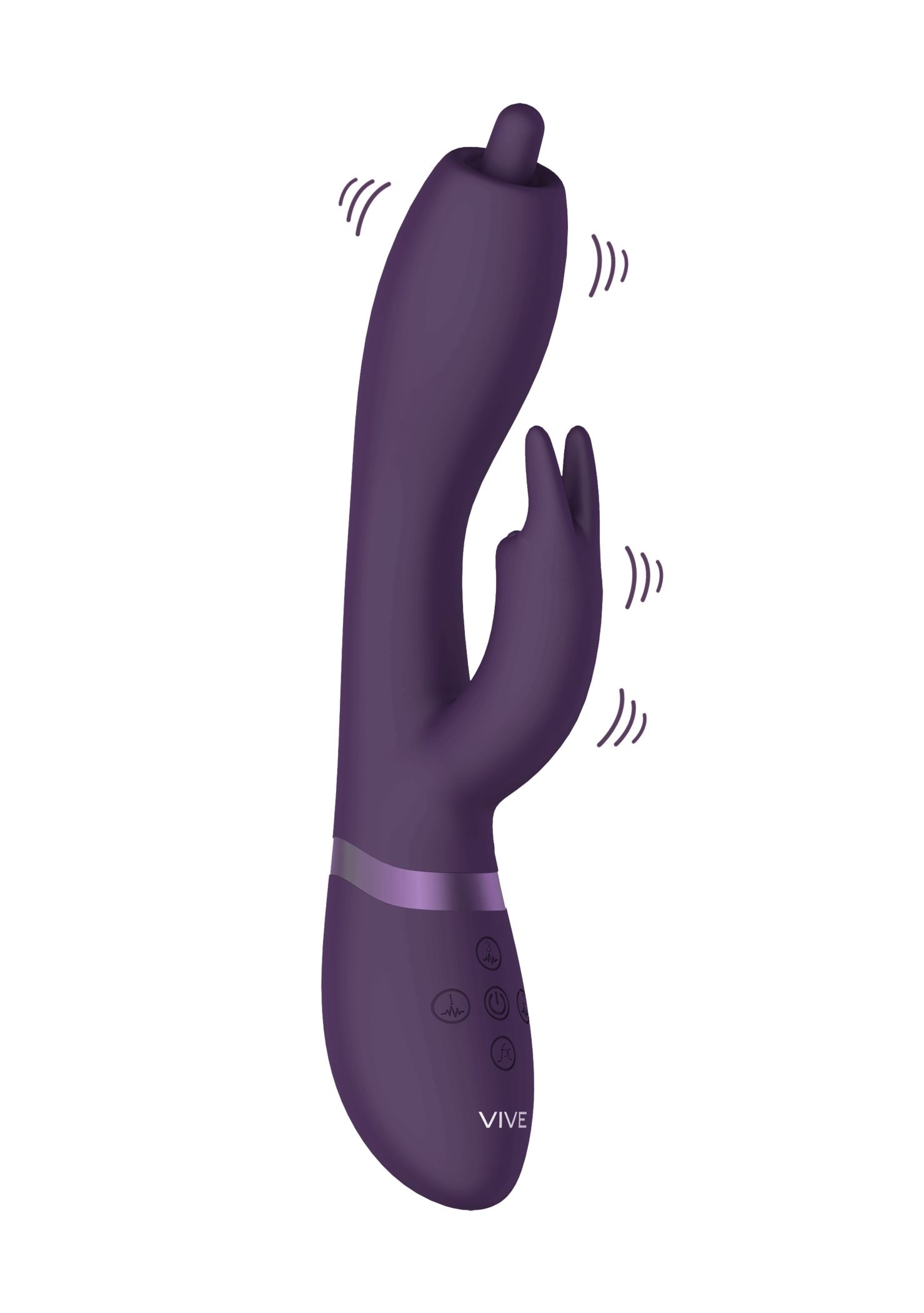 Vive Nilo Pinpoint Rotating G Spot Rabbit Purple - Wibrator króliczek Fioletowy
