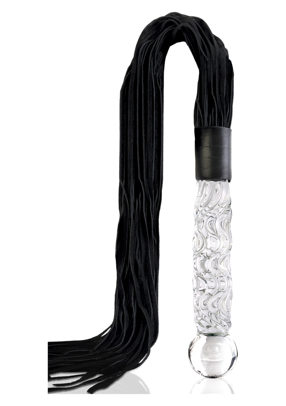 Icicles no 38 - glass whip - Pejcz z szklanym dildo