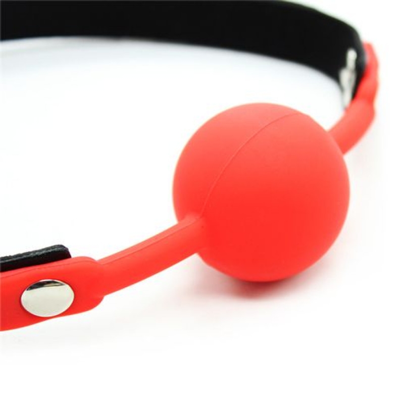 Toyz4lovers Ball Gag + Block (Rosso) - Knebel z kulką Czerwony