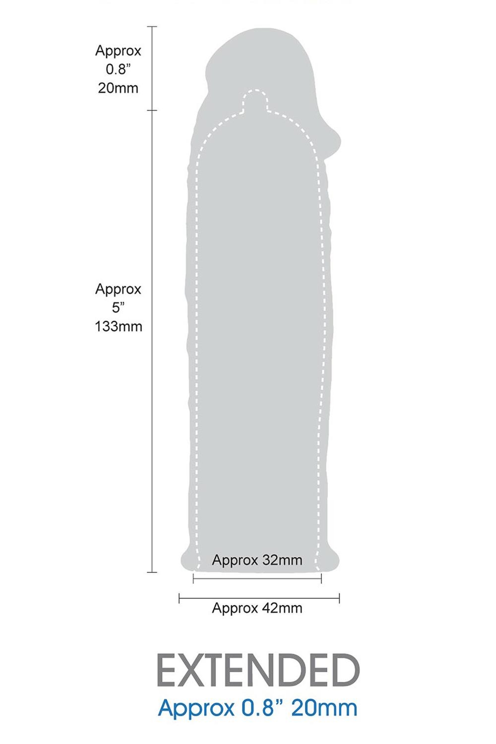 NMC Lenght Extender Sleeve 6 inch - nakładka na penisa