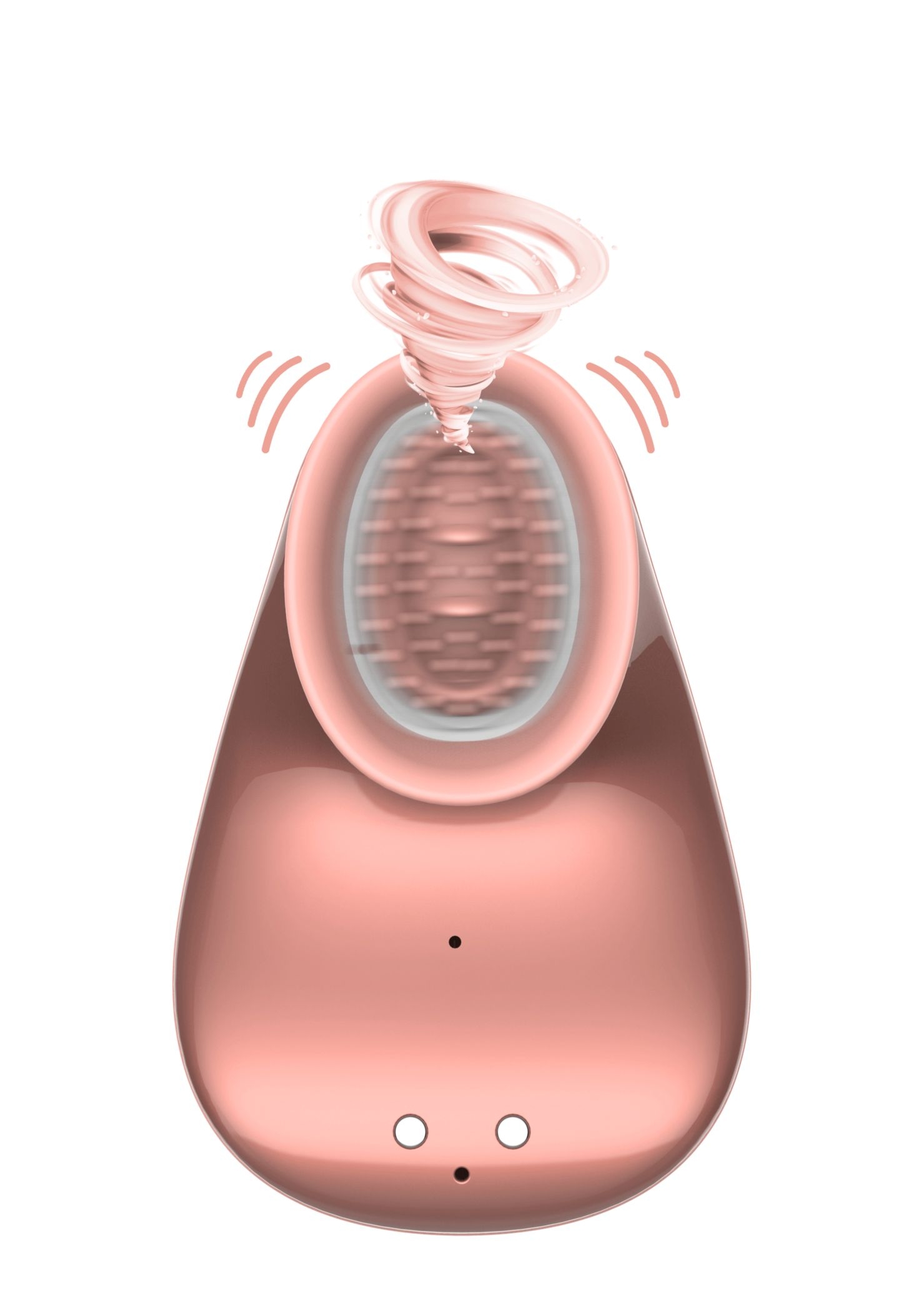 Innovation twitch hands - free suction & vibration toy - rose - Wibrator łechtaczkowy, Różowy