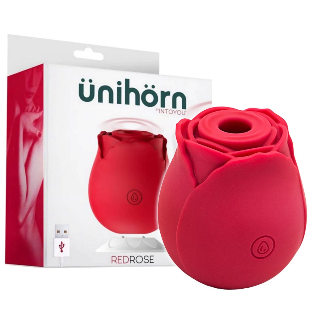 Uenihoern Red Rose - Wibrator soniczny do łechtaczki