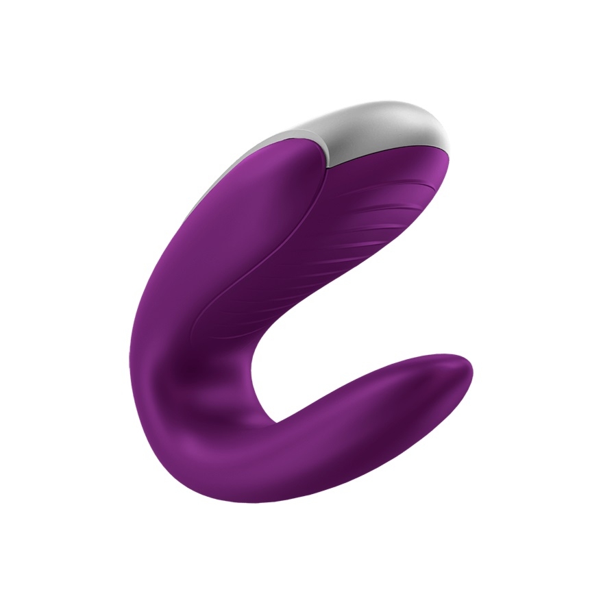 Satisfyer Double Fun (Violet) - Wibrator dla par, Fioletowy