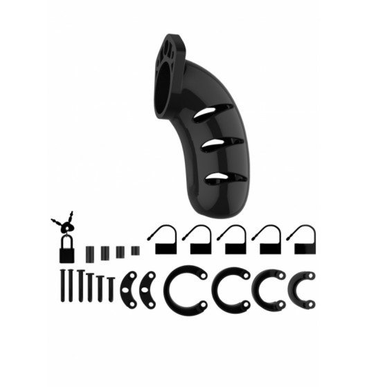 ManCage Chastity Model3- Pas cnoty, czarny