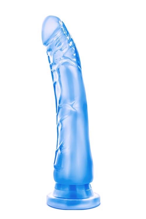 B Yours Sweet N Hard 6 Blue - Dildo klasyczne na przyssawce, Niebieski