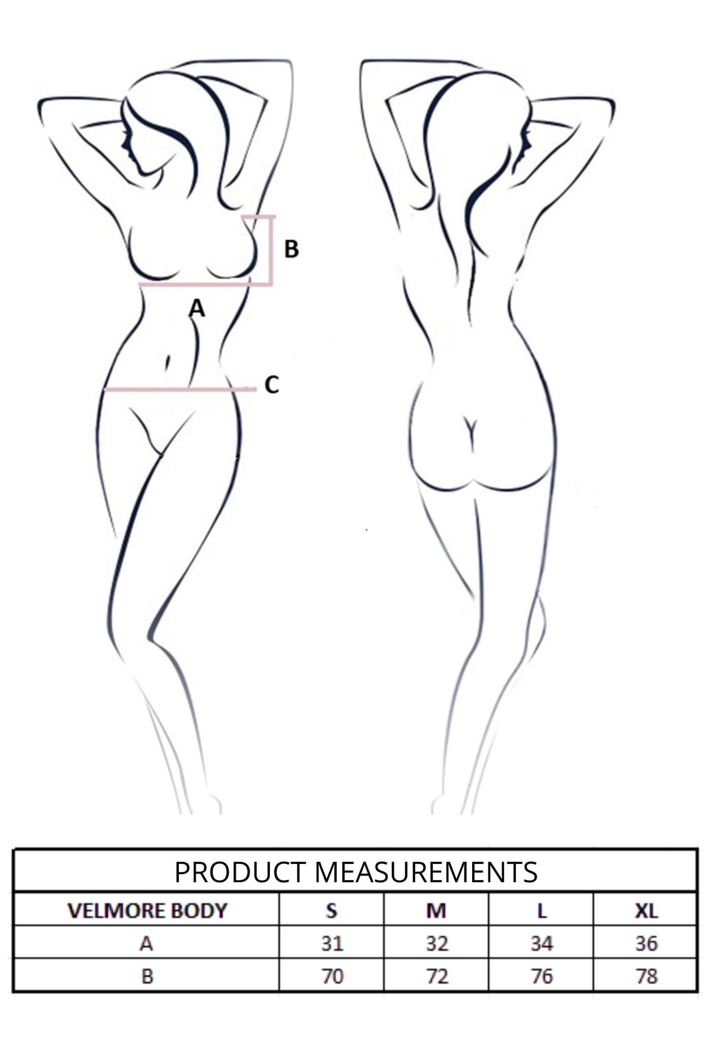 Passion Velmore - Koronkowe Body, czarne Wariant/Rozmiar: S