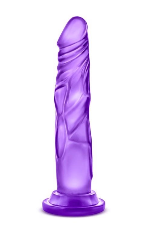 B Yours Sweet N Hard 5 Purple - Dildo klasyczne na przyssawce, Fioletowy