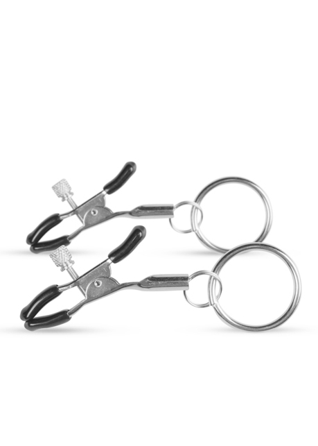 Easy Toys Metal Nipple Clamps With Ring - Zaciski do sutków