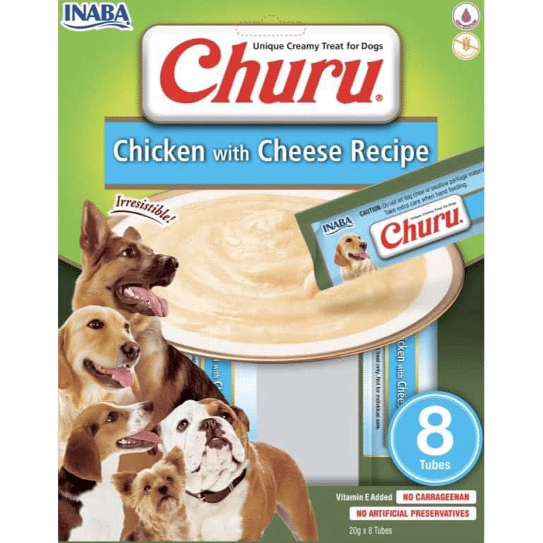 Inaba Churu Kurczak Ser, Kremowy Przysmak Dla Psa Grain Free