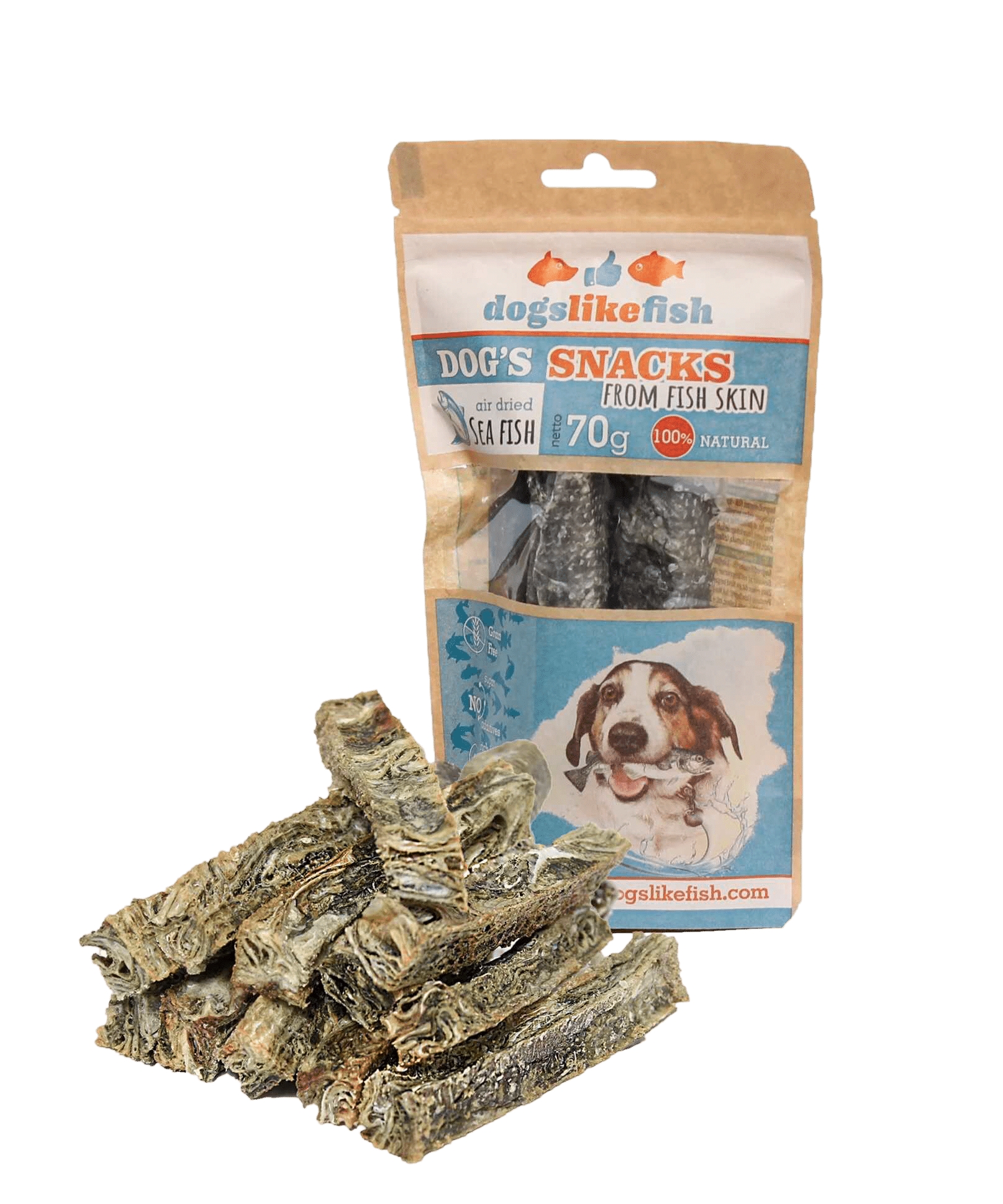 Suszone paluszki z dorsza dla psa - DogsLikeFish