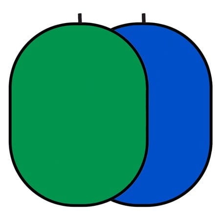 Zdjęcia - Osłona przeciwsłoneczna Glareone GlareOne Blenda Tło 2 w 1 zielono niebieska, 150 x 200 cm