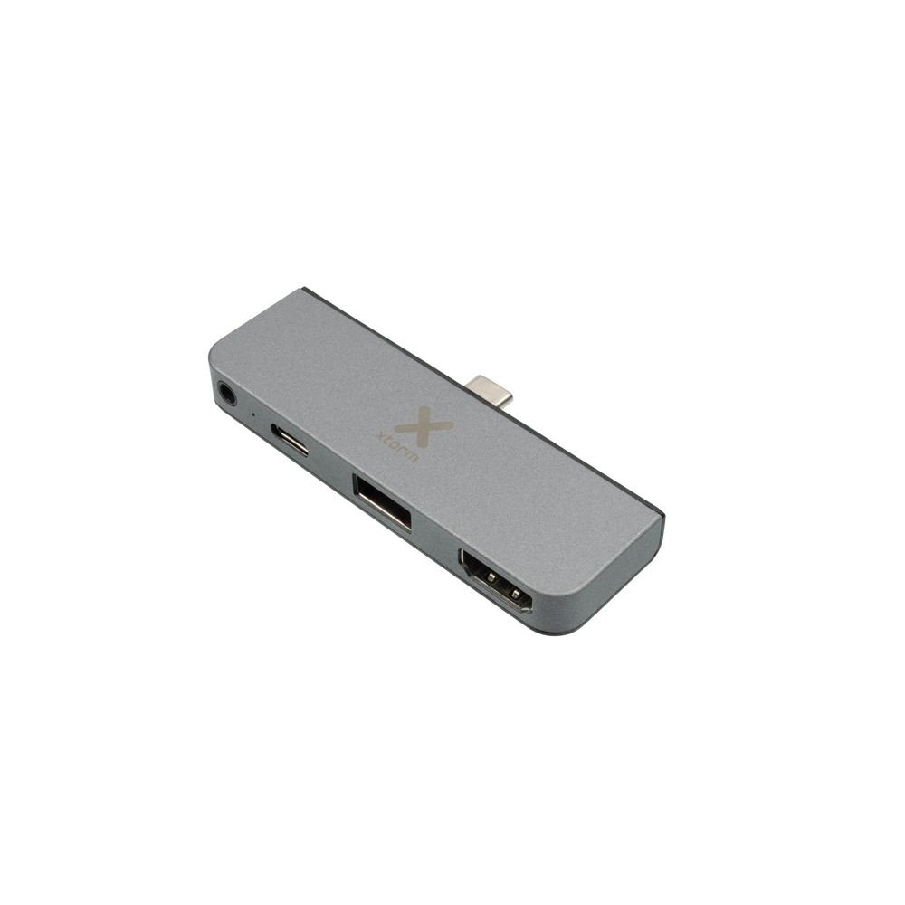 Zdjęcia - Czytnik kart pamięci / hub USB Xtorm Adapter USB-C Hub 4-in-1 szary 