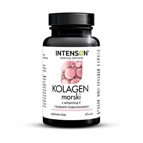 Kolagen morski + witamina C + hialuron 60 tabletek