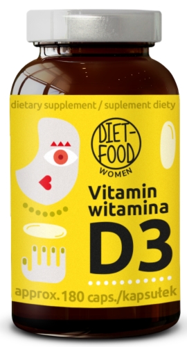 Witamina D3 50 µg (2000 j.m.) 180 kapsułek