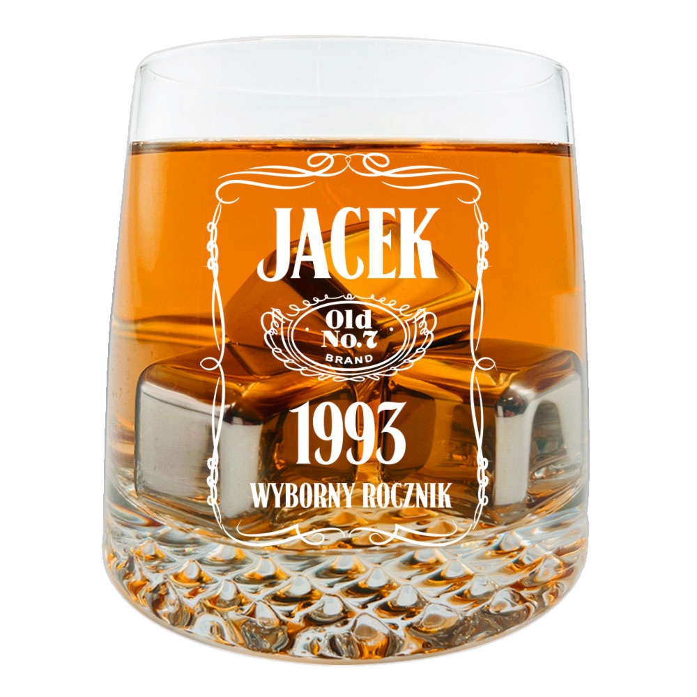 Szklanka do whisky KROSNO z grawerem - prezent na 18 40 50 60 urodziny święta dla faceta mężczyzny chłopaka