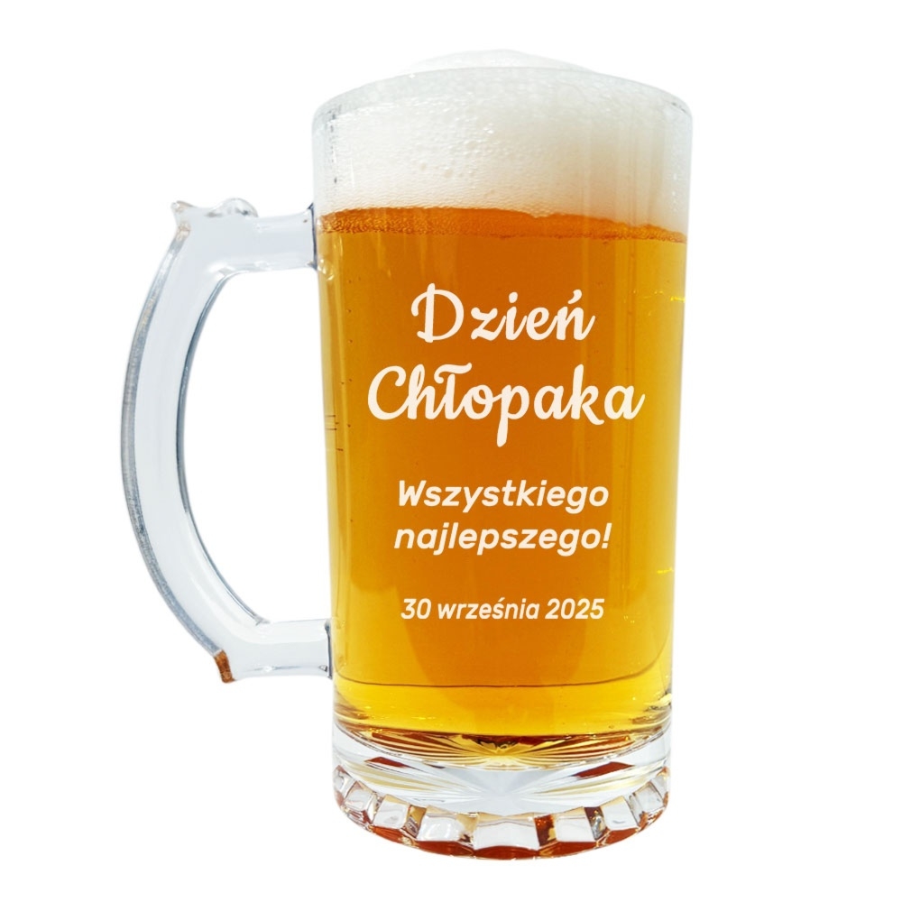 Kufel do Piwa z grawerem - prezent na Dzień Chłopaka dla kolegi z pracy