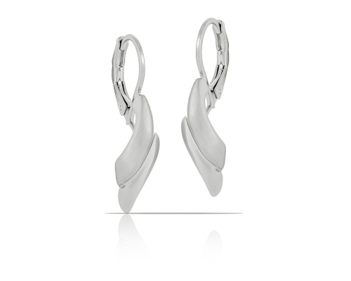 Kolczyki o wydłużonym kształcie z kolekcji Classic (P14510AG P.MAT)