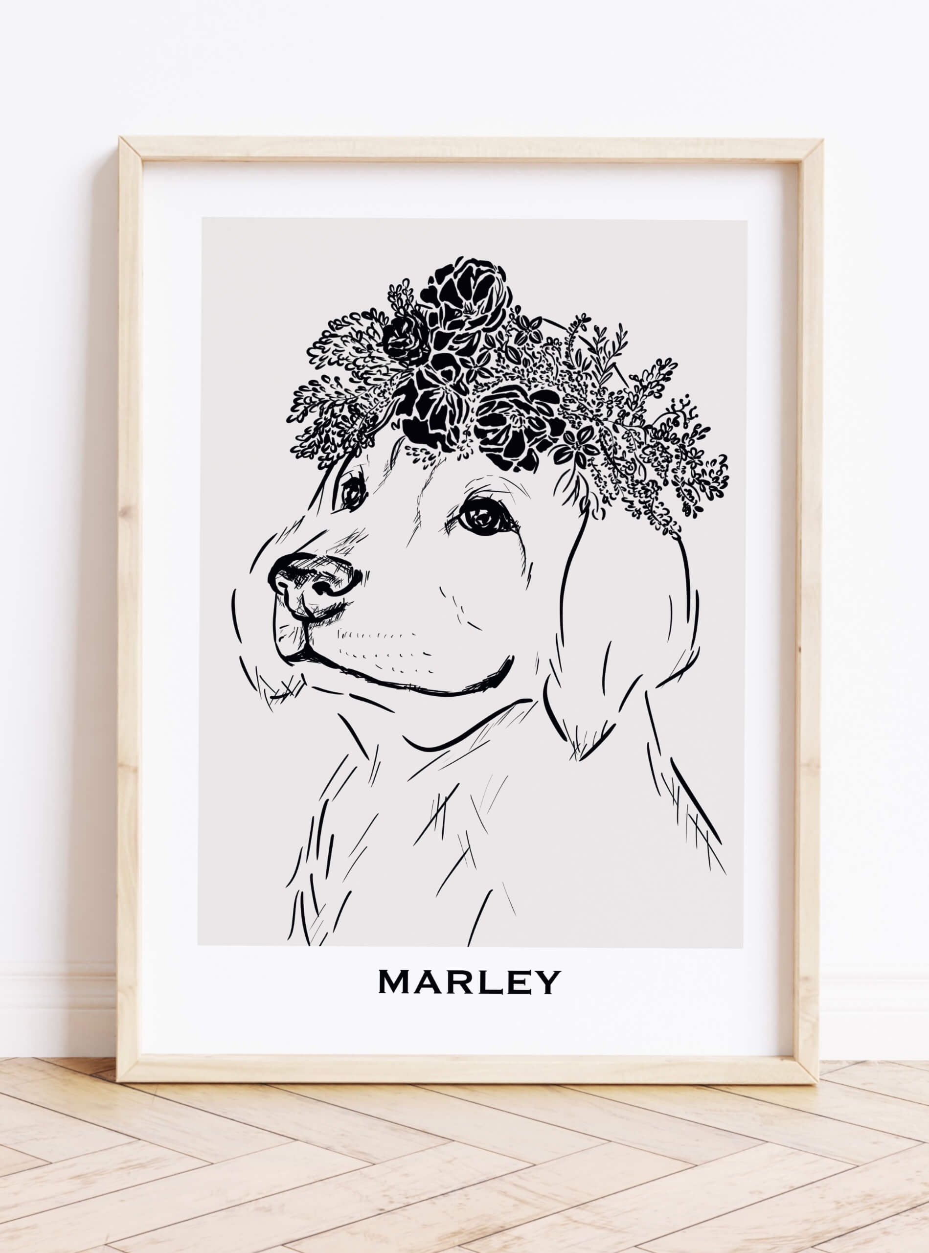 Prezent dla miłośniczki psów- personalizowany plakat z psem (GOLDEN RETRIEVER) 10x15cm